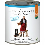 Bio Geflügel Sensitiv 800g Hund Nassfutter defu