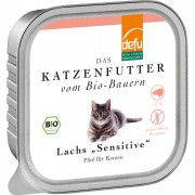 Bio Lachs 100g Gluten & Getreidefrei Katze Nassfutter defu