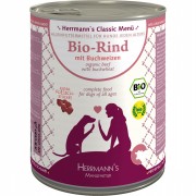 Bio Rind mit Buchweizen 800g Hund Nassfutter Herrmann