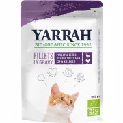 56er-SET Bio Filet mit Truthahn in Sauce 85g Katze Nassfutter Yarrah