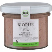 Struvit-Harnsteinen (Bio) 100g im Glas! Katze Nassfutter Biopur