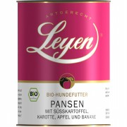 Bio Pansen mit Süßkartoffel Karotte Apfel und Banane 400g Hund Nassfutter Leyen