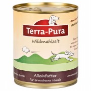 Wildmahlzeit (Fleisch NICHT BIO) 800g Glutenfrei Hund Nassfutter Terra-Pura