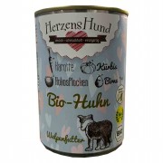 Bio Huhn mit Karotte  400g Hund Nassfutter Herzenshund