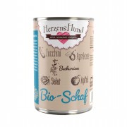 Bio Schaf Zucchini Buchweizen 400g  Hund Nassfutter Herzenshund